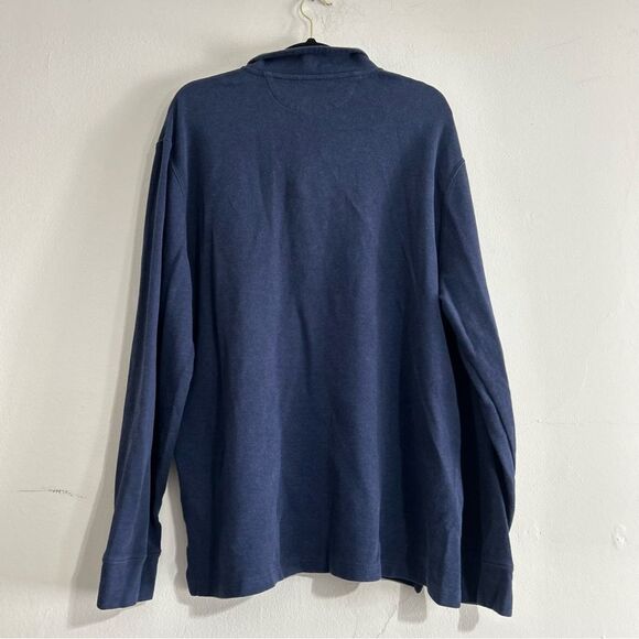Polo Ralph Lauren Estate Rib Quarter Zip Pullover Sweater in Cruise Navy Size XL - Picture 6 of 10